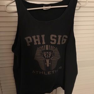 Phi Sig athletic tank top